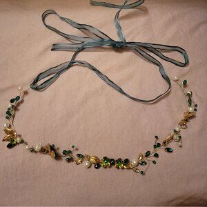 Emerald Green Jeweled Bridal Belt